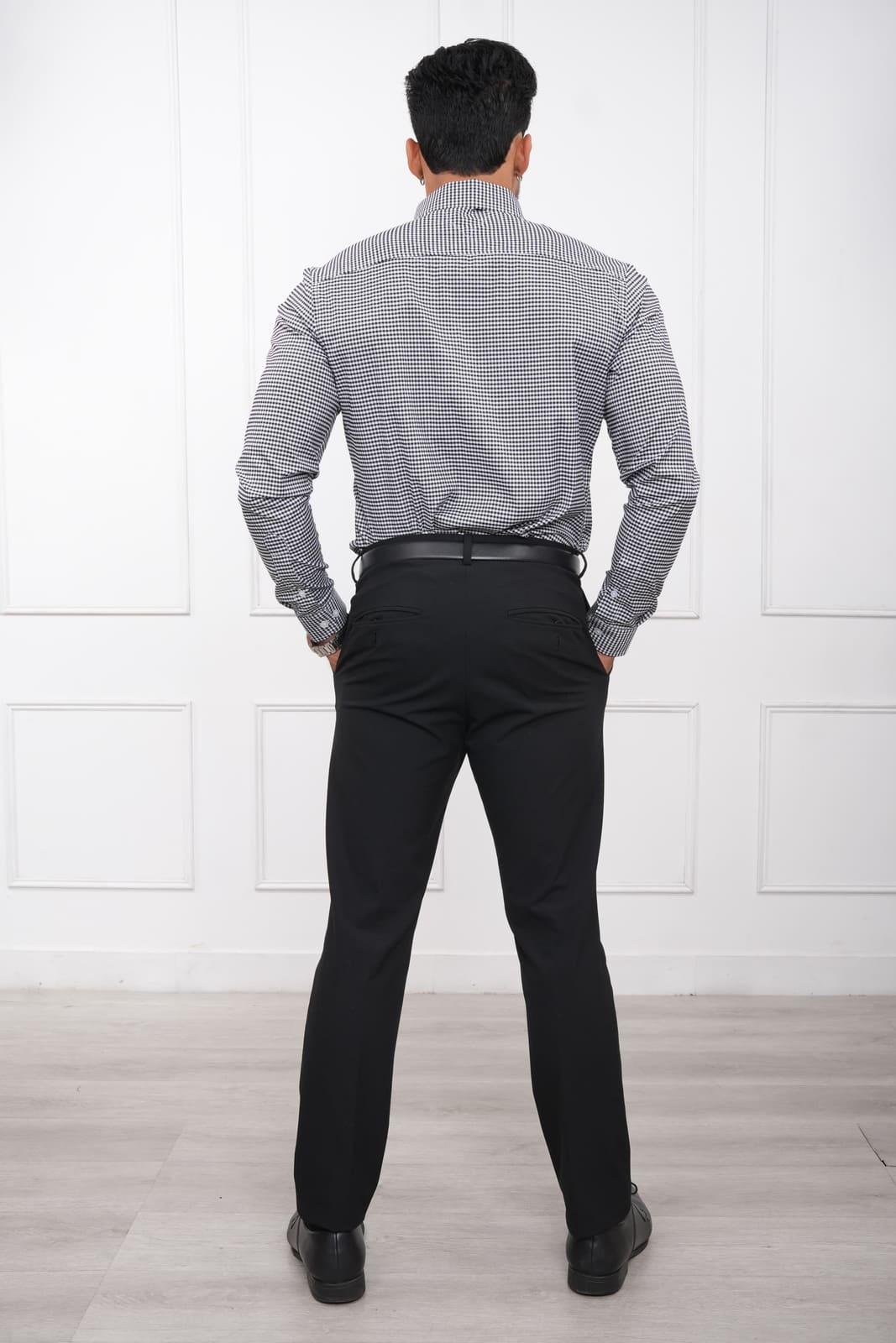 Camisa cuadros vichy color Negro · foto 7