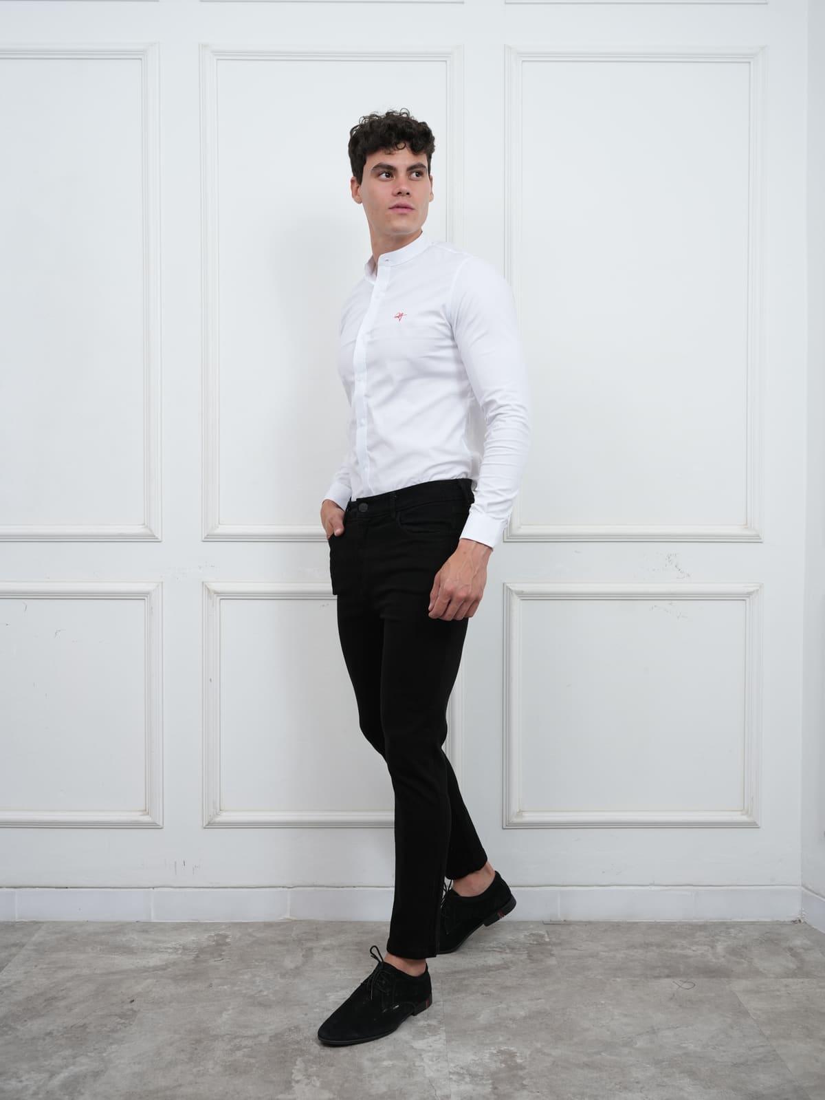 Camisa Nerú color entero color Blanco · foto 5